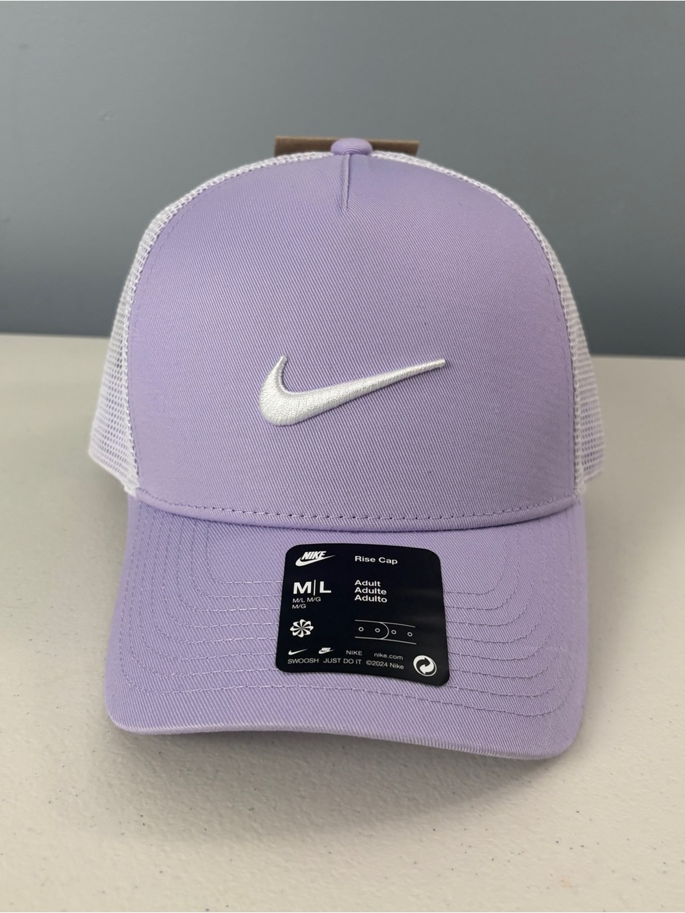 Nike Hat Rise Cap Snapback Black Structured Trucker Adult Unisex II1314 504